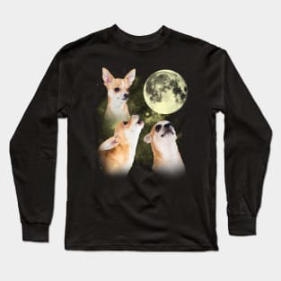 Chihuahuas The Moon Classic Dog Breed Long Sleeve T-Shirt